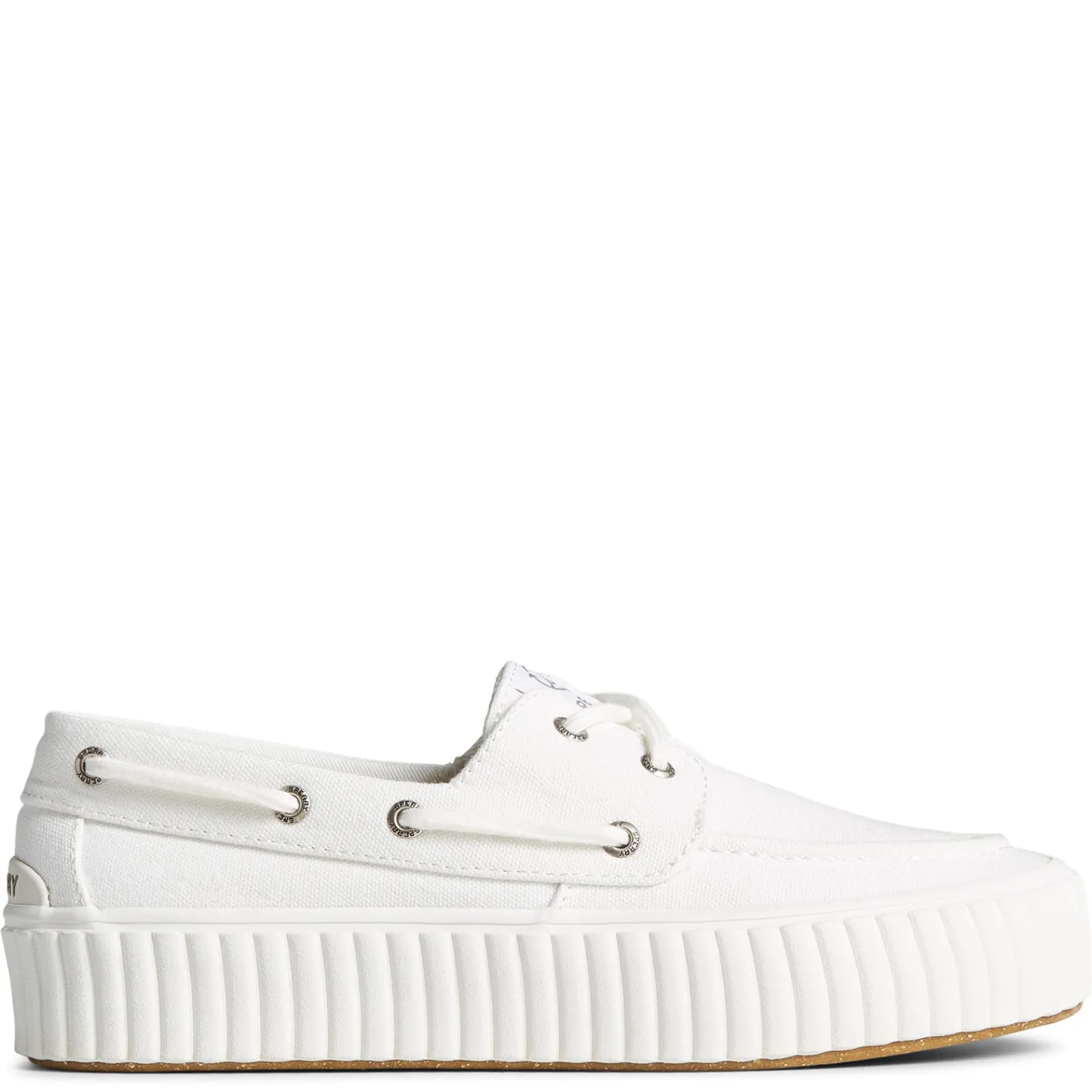 Sperry Slip-On Shoes|Women's , Pier Wave Boat Platform Sneaker White