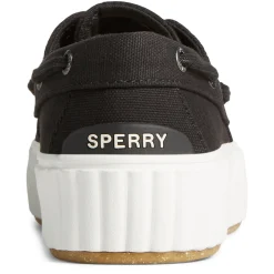 Sperry Slip-On Shoes|Women's , Pier Wave Boat Platform Sneaker Black