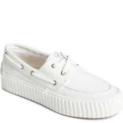 Sperry Sneakers & Athletic|Women's , Pier Wave Boat Platform Sneaker White
