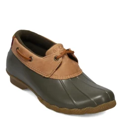 Sperry Slip-On Shoes|Women's , Saltwater 1 Eye Duck Boot Tan Olive