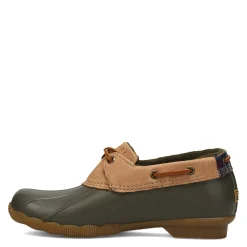Sperry Slip-On Shoes|Women's , Saltwater 1 Eye Duck Boot Tan Olive