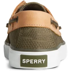 Sperry Slip-On Shoes|Women's , SeaCycled Bahama II Sneaker Olive Jacquard