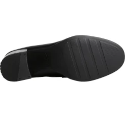 Sperry Loafers|Women's , Seaport Two-Tone Penny Pump Black / Tan