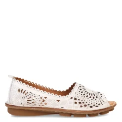 Spring Step Slip-On Shoes|Women's , Brandal Slip-On White