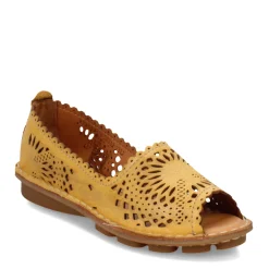 Spring Step Slip-On Shoes|Women's , Brandal Slip-On Yellow