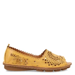 Spring Step Slip-On Shoes|Women's , Brandal Slip-On Yellow