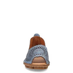 Spring Step Flats|Women's , Brandal Slip-On Blue