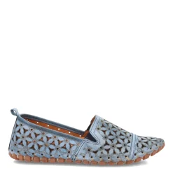 Spring Step Slip-On Shoes|Women's , Flowerflow Slip-On Blue