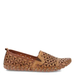 Spring Step Slip-On Shoes|Women's , Flowerflow Slip-On Light Brown