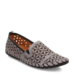 Spring Step Slip-On Shoes|Women's , Flowerflow Slip-On Charcoal