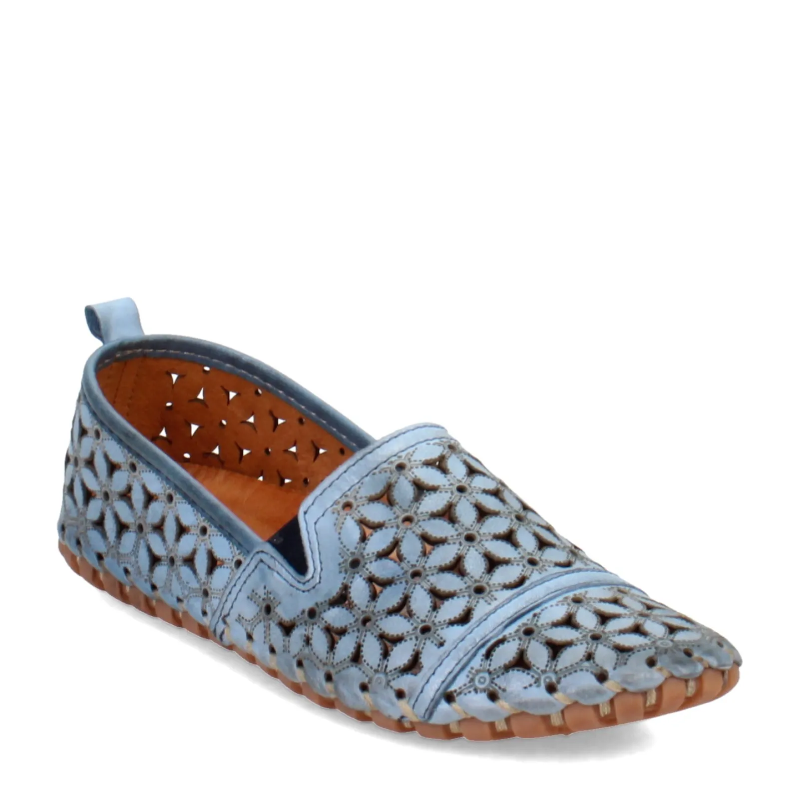 Spring Step Loafers|Women's , Flowerflow Slip-On Blue