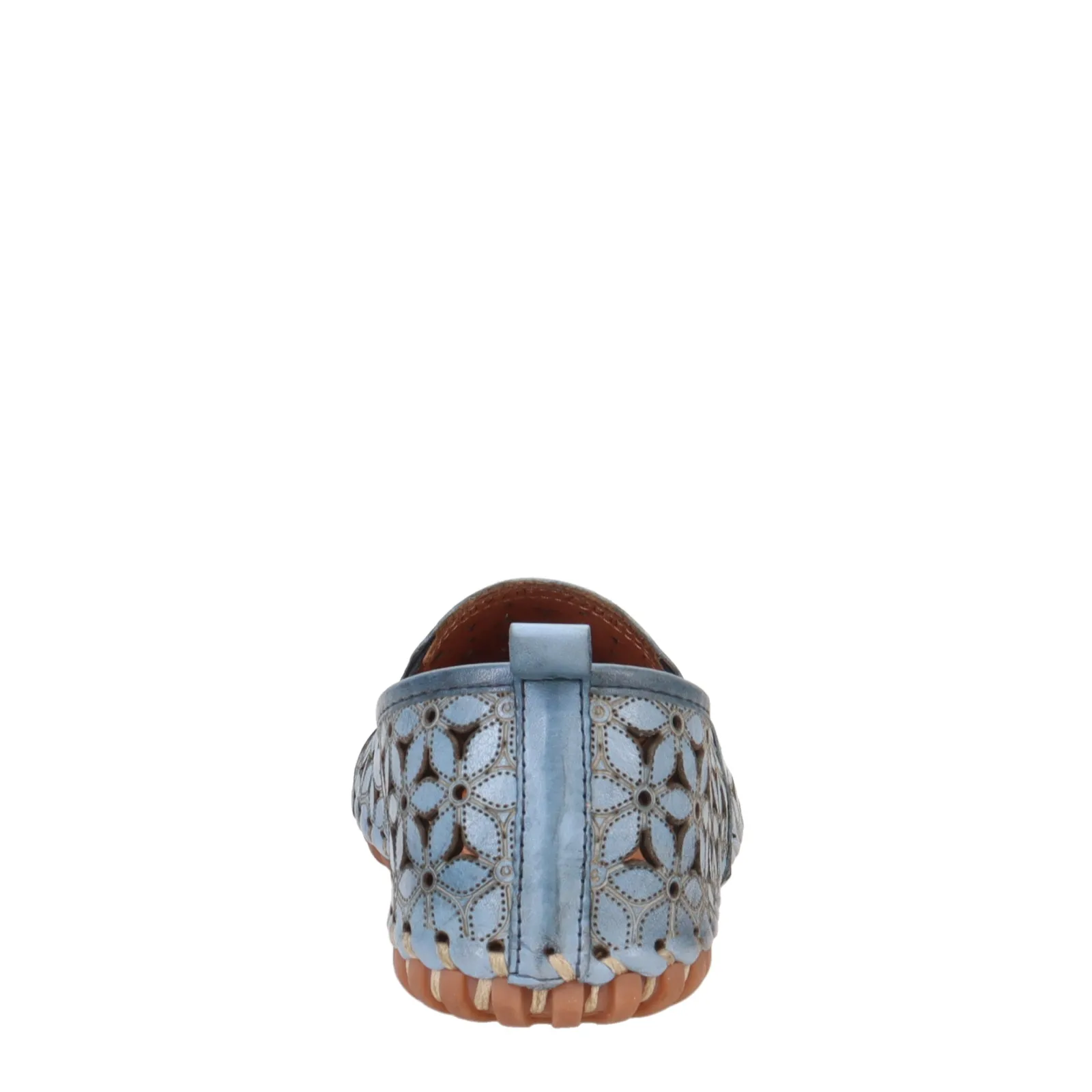 Spring Step Loafers|Women's , Flowerflow Slip-On Blue