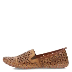Spring Step Loafers|Women's , Flowerflow Slip-On Light Brown