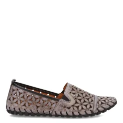 Spring Step Loafers|Women's , Flowerflow Slip-On Charcoal