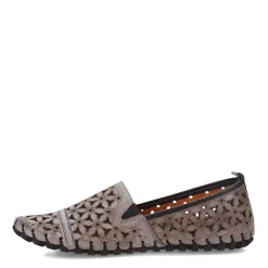 Spring Step Loafers|Women's , Flowerflow Slip-On Charcoal