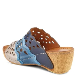 Spring Step Sandals|Women's , Footy Sandal Blue Multi