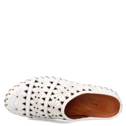 Spring Step Flats|Women's , Fusalide Mule White