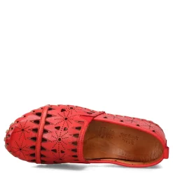 Spring Step Loafers|Women's , Fusaro Slip-On Red