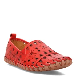 Spring Step Flats|Women's , Fusaro Slip-On Red