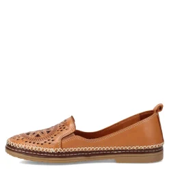 Spring Step Flats|Women's , Ingrid Slip-On Camel