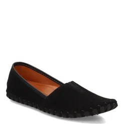 Spring Step Slip-On Shoes|Women's , Kathaleta Slip-On Black Suede