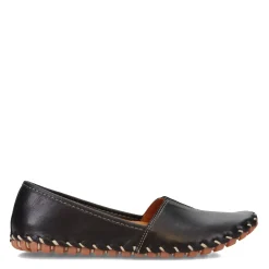 Spring Step Flats|Women's , Kathaleta Slip-On Black Leather
