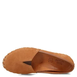 Spring Step Flats|Women's , Kathaleta Slip-On Camel Suede