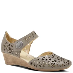 Spring Step Pumps & Heels|Women's , Nougat Slip-On Gray