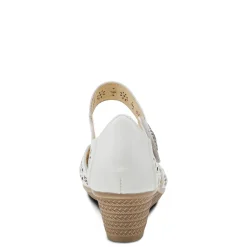Spring Step Pumps & Heels|Women's , Nougat Slip-On White