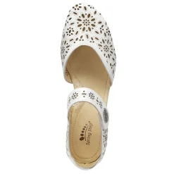 Spring Step Pumps & Heels|Women's , Nougat Slip-On White