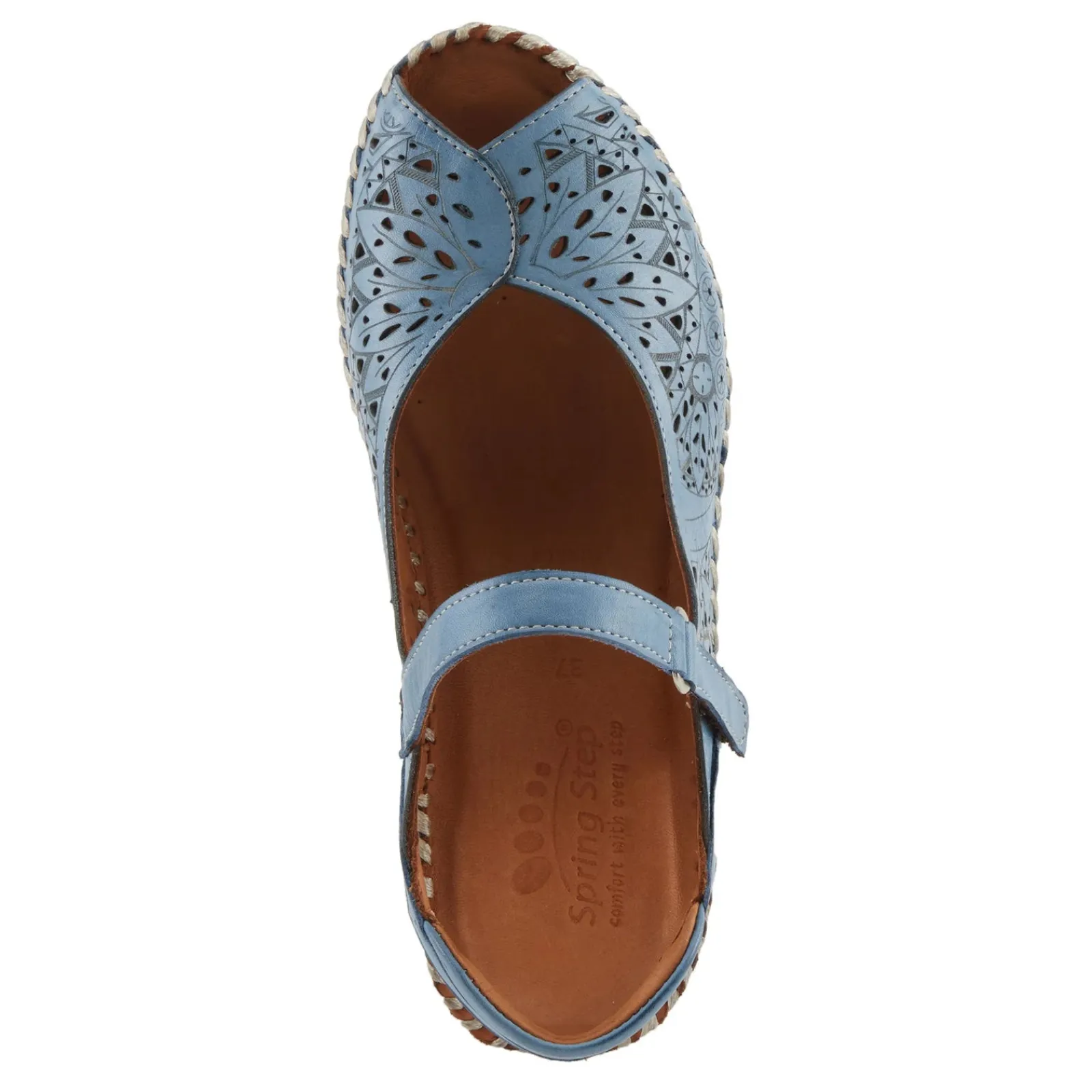 Spring Step Sandals|Women's , Santonio Sandal Blue