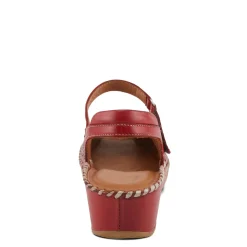 Spring Step Wedges|Women's , Santonio Sandal Red