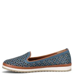 Spring Step Flats|Women's , Tulisa Slip-On Blue