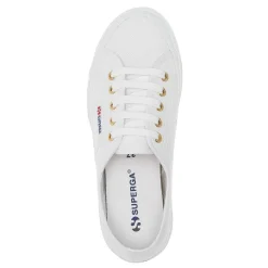 Superga Sneakers & Athletic|Women's , Cotu Classic Sneaker White-Pale Gold