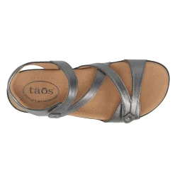 Taos Sandals|Women's , Big Time Sandal Pewter