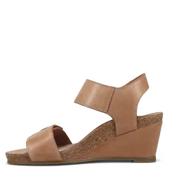 Taos Wedges|Women's , Carousel 3 Sandal Tan