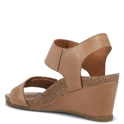 Taos Wedges|Women's , Carousel 3 Sandal Tan