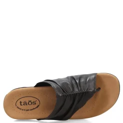 Taos Sandals|Women's , Gift 2 Sandal Black Smooth
