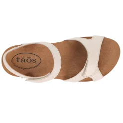 Taos Wedges|Women's , Locke Sandal Off White