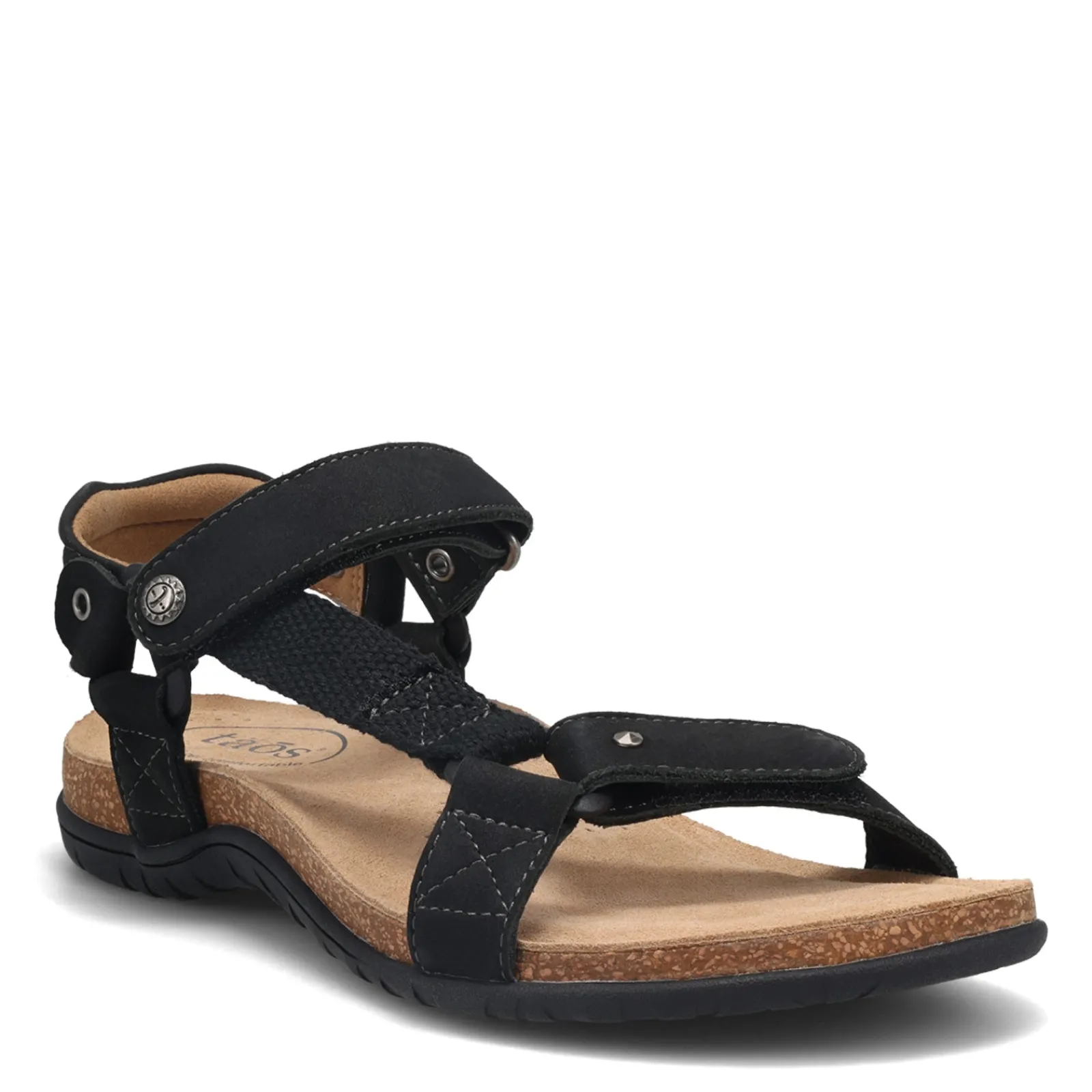 Taos Sandals|Women's , Mixer Sandal Black Nubuck