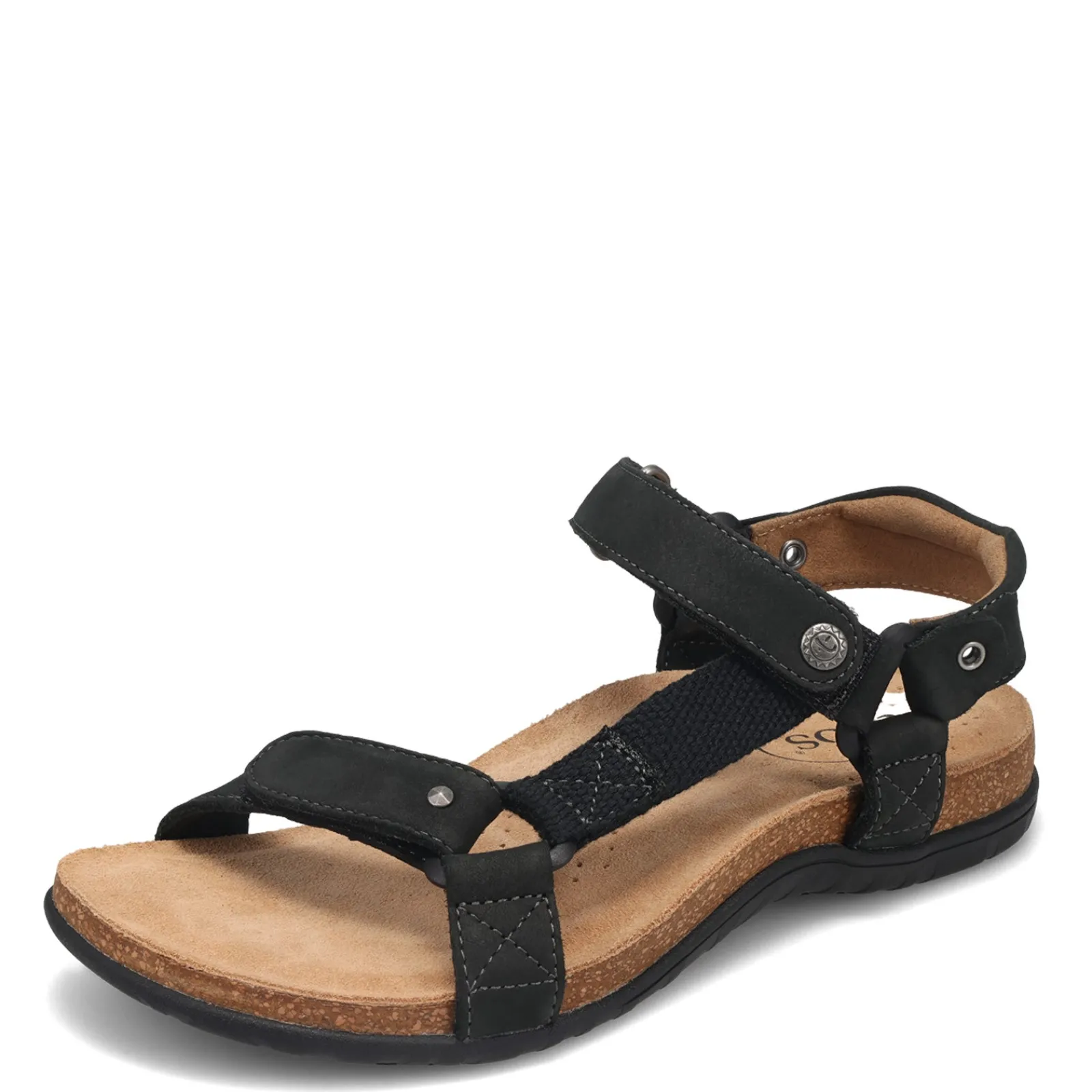 Taos Sandals|Women's , Mixer Sandal Black Nubuck