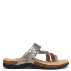 Taos Sandals|Women's , Perfect Sandal Grey Champagne Metallic
