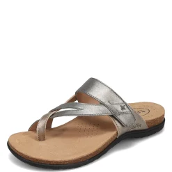Taos Sandals|Women's , Perfect Sandal Grey Champagne Metallic