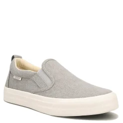 Taos Slip-On Shoes|Women's , Rubber Soul Sneaker Grey Wash Canvas