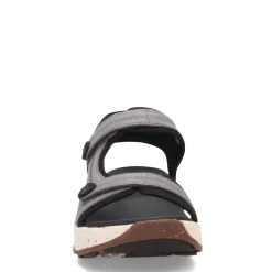 Taos Sandals|Women's , Super Side Sandal Grey Emboss