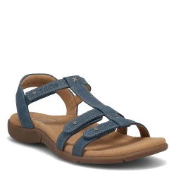 Taos Sandals|Women's , Trophy 2 Sandal Blue Emboss
