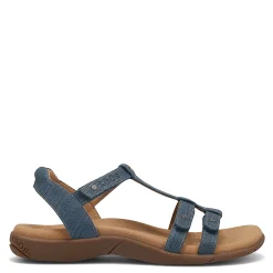 Taos Sandals|Women's , Trophy 2 Sandal Blue Emboss