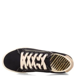 Taos Sneakers & Athletic|Women's , Z-Soul Sneaker Black/Tan Distressed