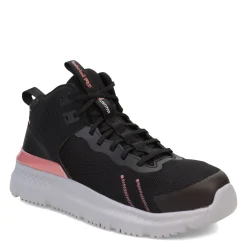 Timberland Pro Boots|Women's , Setra Mid Comp Toe Work Boot Black/Rose