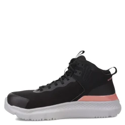 Timberland Pro Boots|Women's , Setra Mid Comp Toe Work Boot Black/Rose